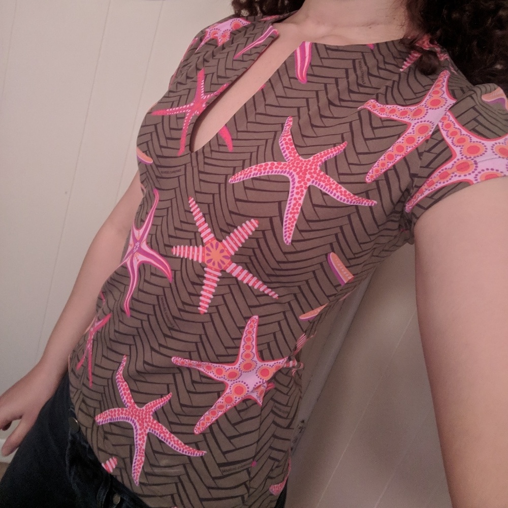 Rare Manuel Canovas Paris Resort Starfish Top